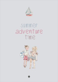 Plakat - Summer adventure time