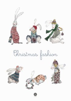 Plakat - Christmas fashion B&W