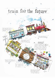 Plakat - Train for the future