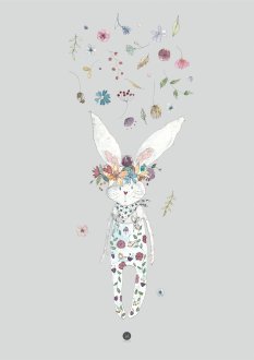 Plakat - Flower rabbit