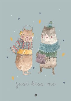 Plakat - Just kiss me