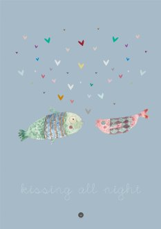 Plakat - Kissing all night