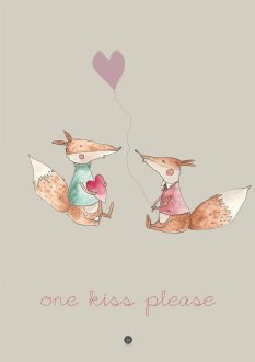 Plakat - One kiss please